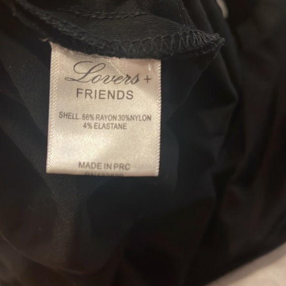 Lovers and Friends x REVOLVE Complex Off The Shoulder Dress in Black - Picture 5 of 5